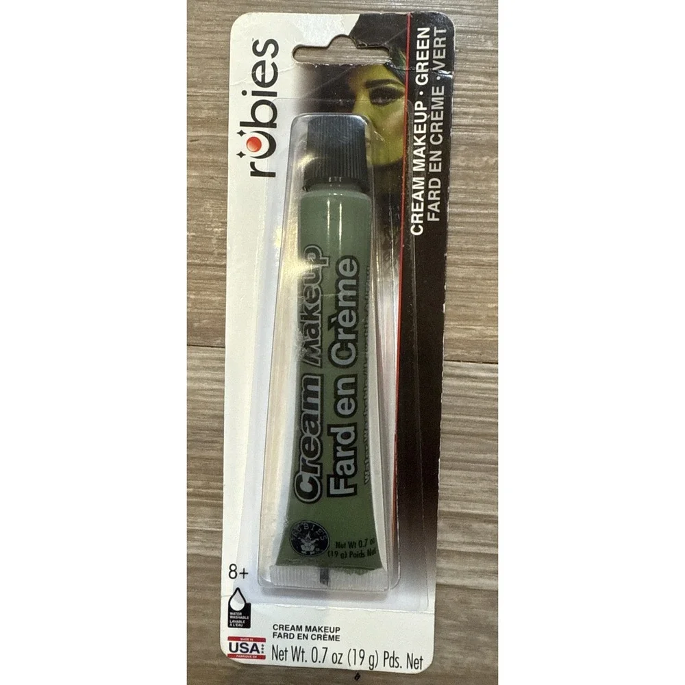 Halloween Face Makeup Green Theatrical Painting Cream‎ Water Washable NEW